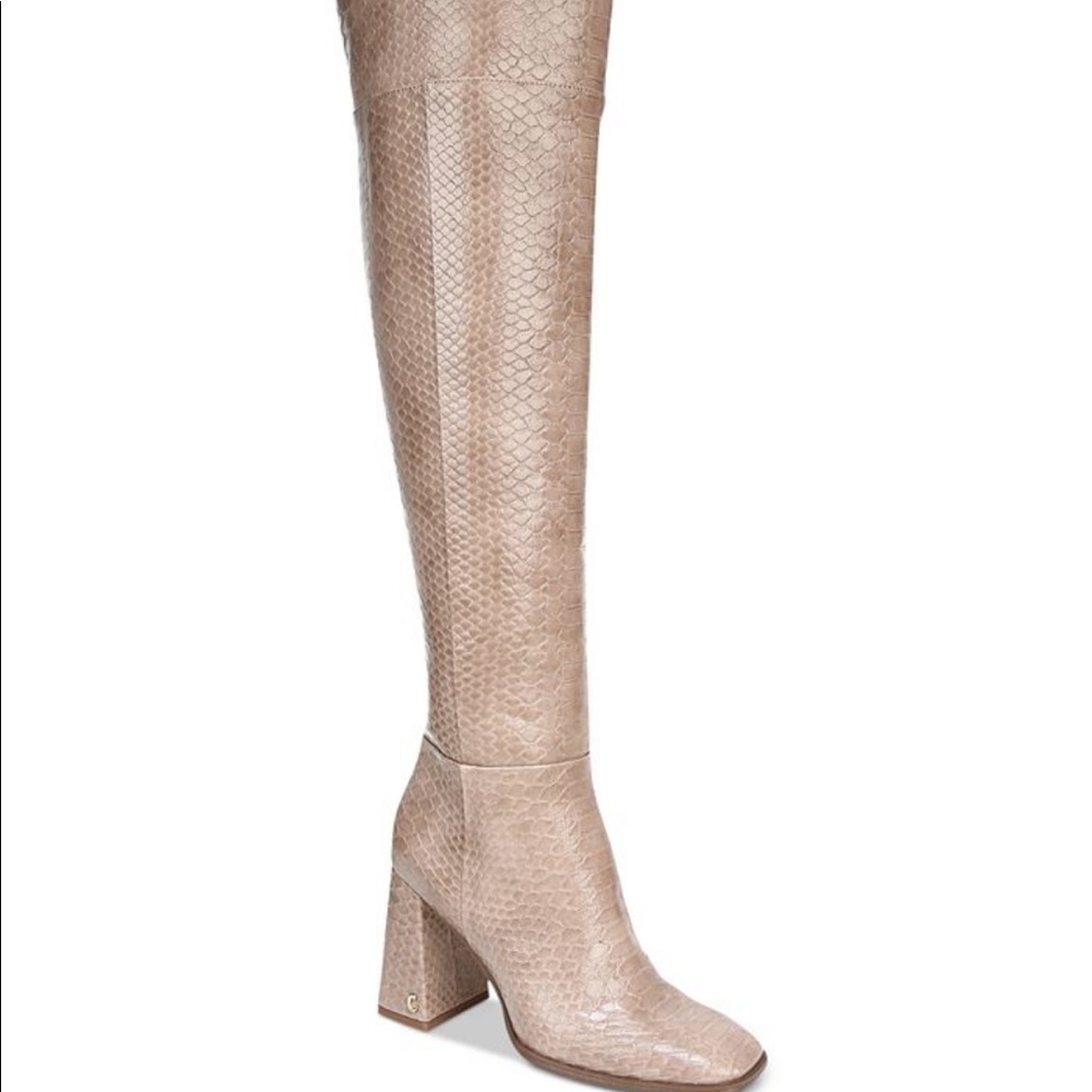 Mint condition sam edelman pamela block heel over the knee boots.